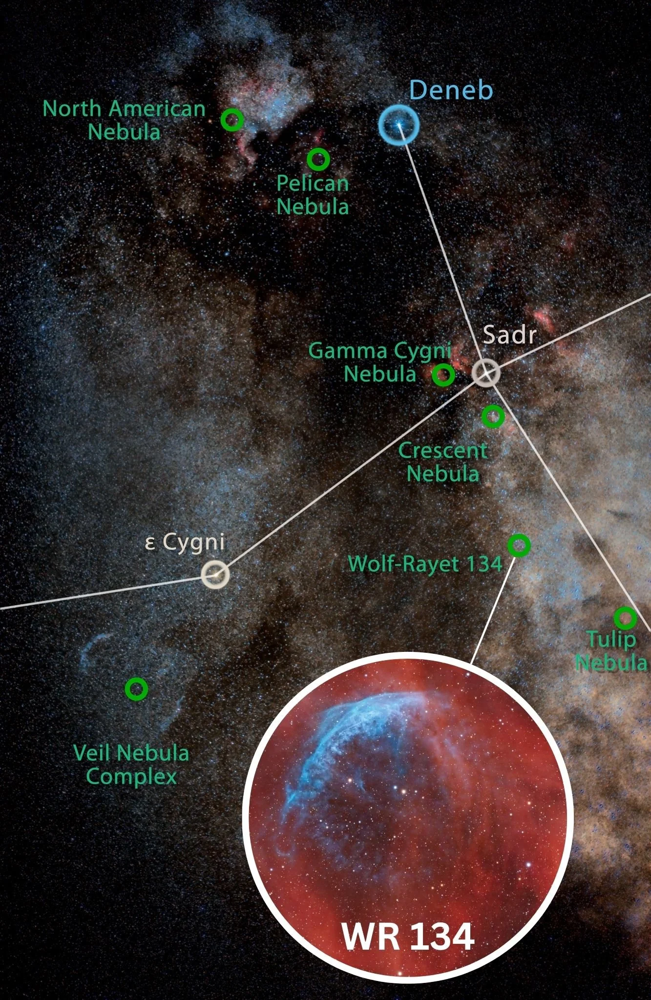 Astrophotography: The Nebula around Wolf-Rayet 134 — Achint Thomas